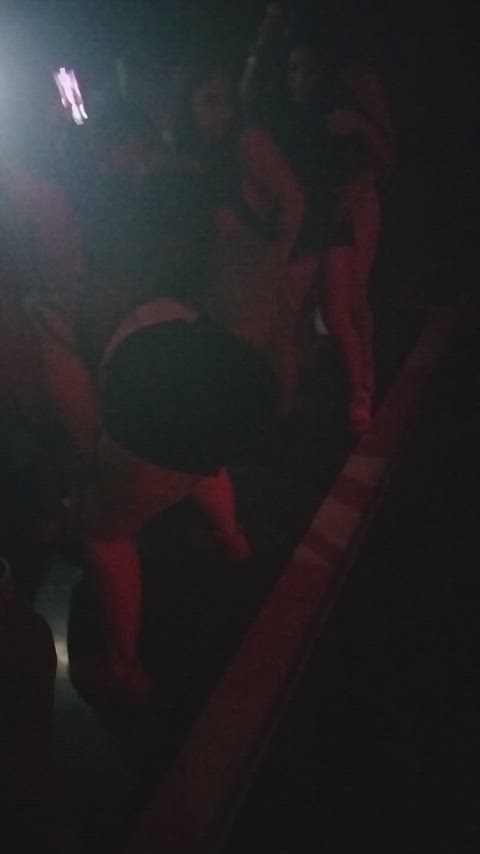 ass contest latina nightclub shorts thick twerking gif