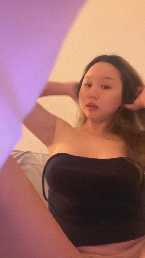 asian boobs cute korean masturbating pussy tits asian-pussy just-boobs gif