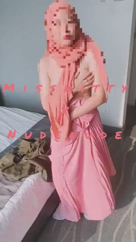 asian hijab malaysian muslim strip tease gif