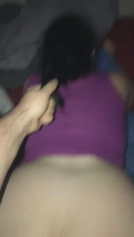 BBW BWC Back Arched Big Ass Big Tits Hair Pulling Pawg gif