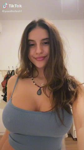 big tits teen tiktok gif