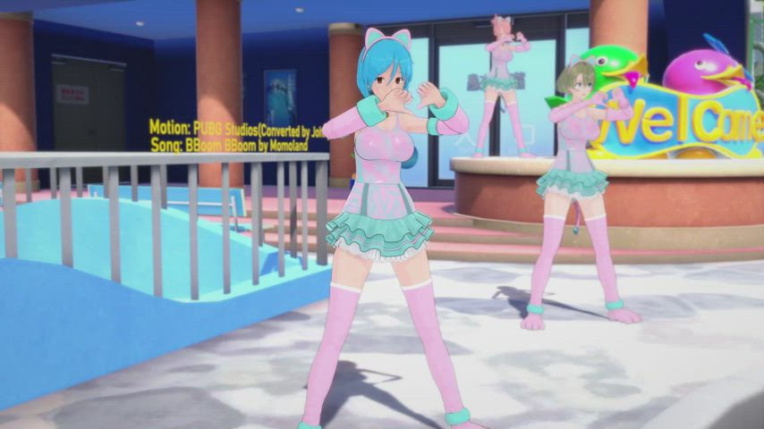 animation anime busty dancing sfw gif
