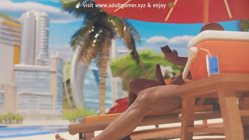 3d accidental animation anime beach fortnite futanari hentai outdoor overwatch gif