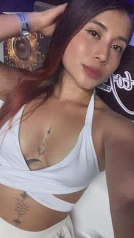 brunette colombian latina piercing redhead sensual tattoo gif