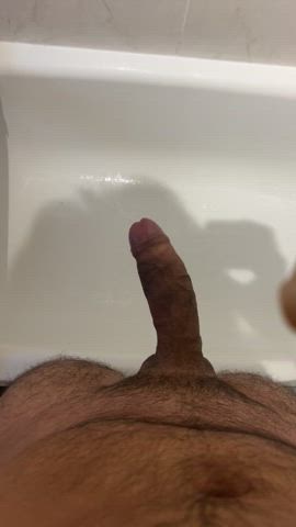 bath big dick cock creamy thick cock gif