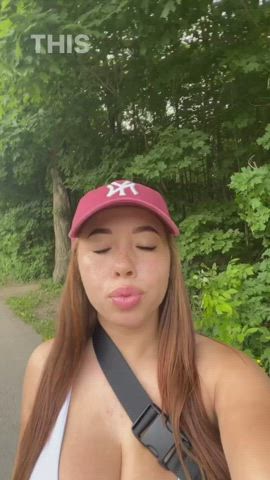 Big Tits Ebony Freckles Redhead gif