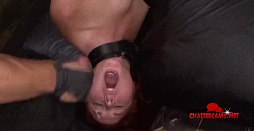 BDSM Redhead Babe Get Roughed Up Facial