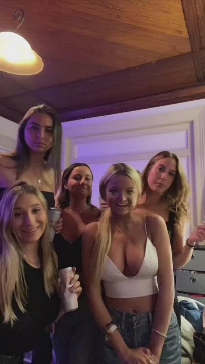 Bouncing Tits Busty College Tribute gif