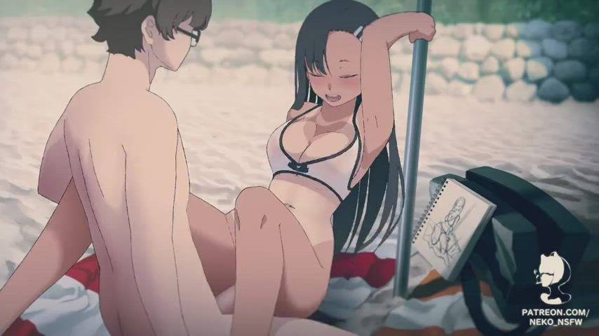 Animation Big Tits Creampie Hentai Jiggling Missionary Tanlines Tanned gif