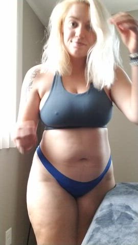 Big Ass Big Tits Curvy Jiggling Natural Tits Spanking Teasing Thick Titty Drop gif