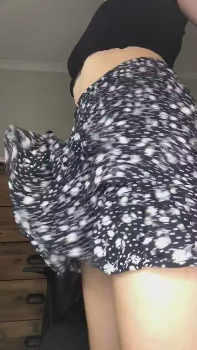 Little Dick Masturbating Skirt gif