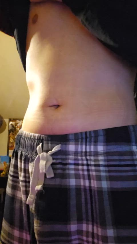 masochism pain trans woman belly gif