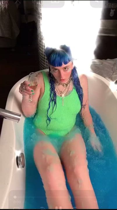 being sexy in a tub