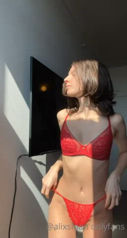 lingerie striptease teen gif