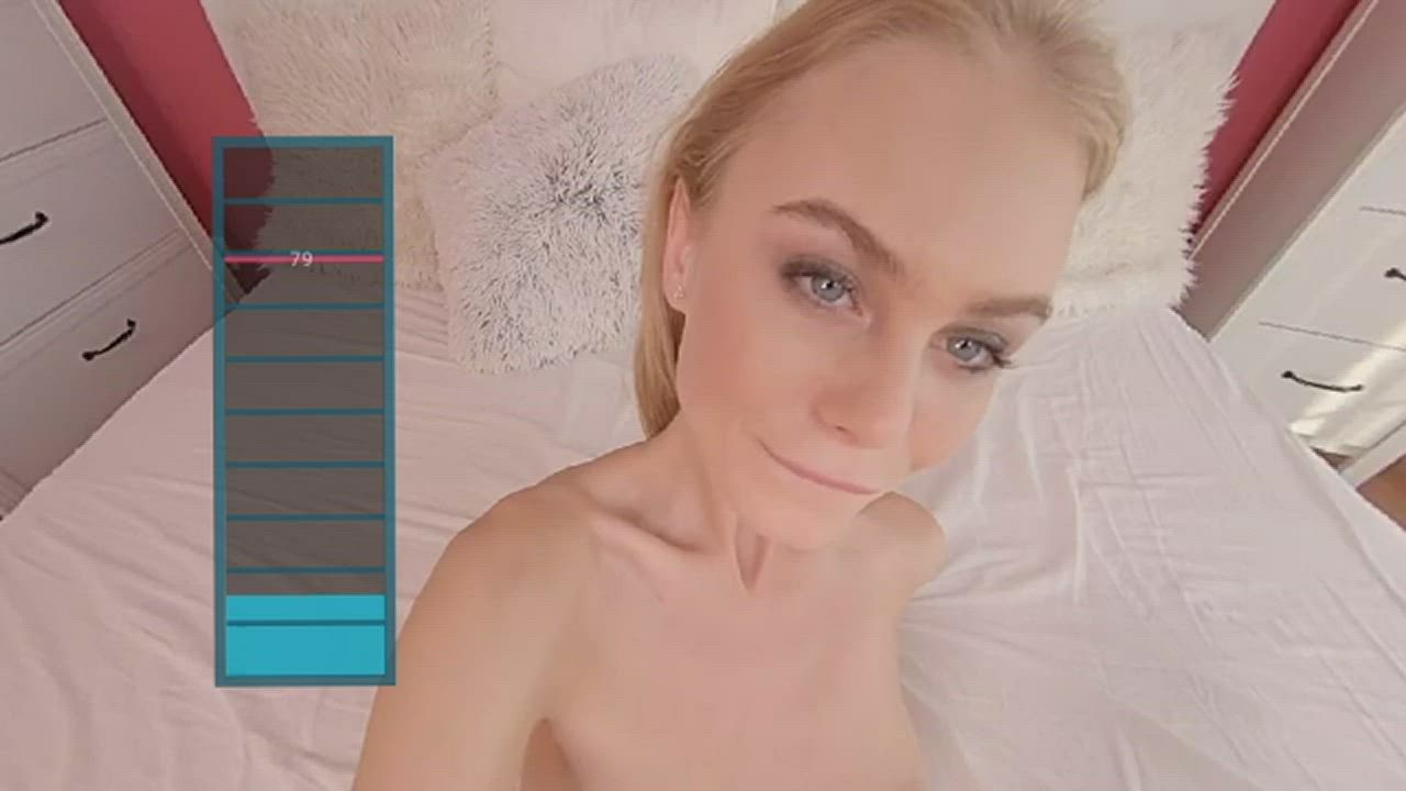 Blonde POV VR gif