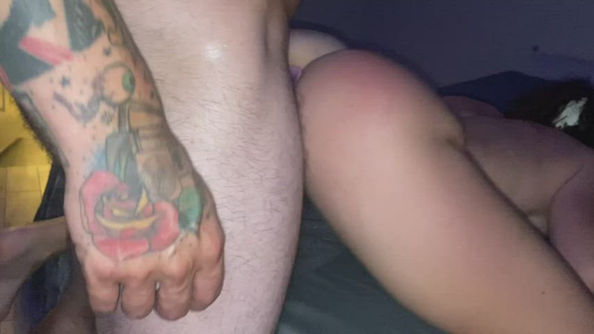 Ass Brunette Butt Plug Doggystyle Pawg Tattoo gif