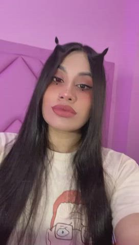 Brunette Latina Model Pussy Seduction Teen Webcam gif