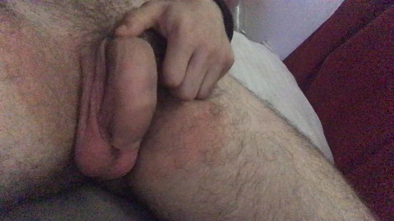 Balls Cock Uncut gif