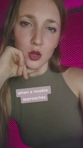 amateur caption chastity dom dominant dominatrix domme femdom goddess tiktok gif