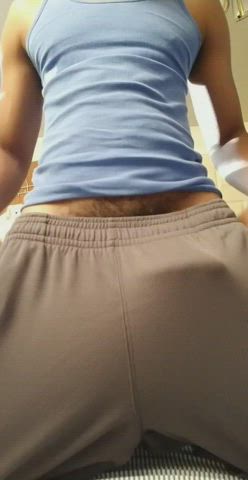 bbc big dick clothed solo strip gif