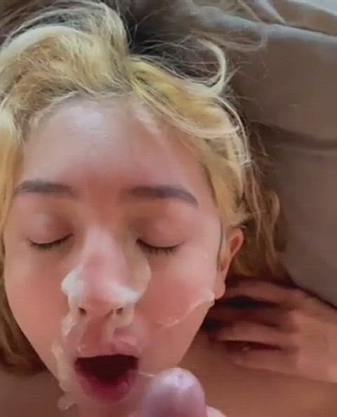 bukkake cum cumshot facial gif