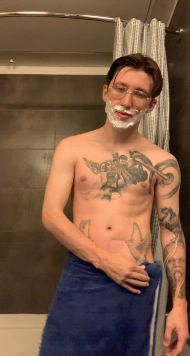 Got a little distracted during my shave;)