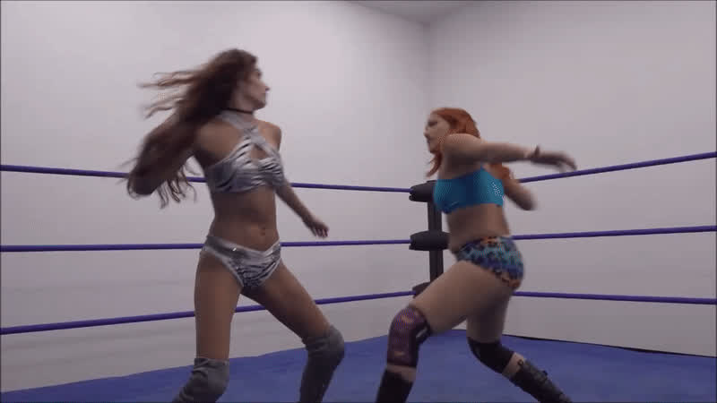 brunette mexican white girl wrestling gif
