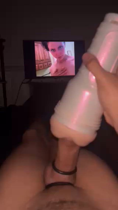 amateur fleshlight tribbing tribute gif