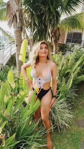 Bikini Booty Clothed Outdoor Pretty Solo Trans gif