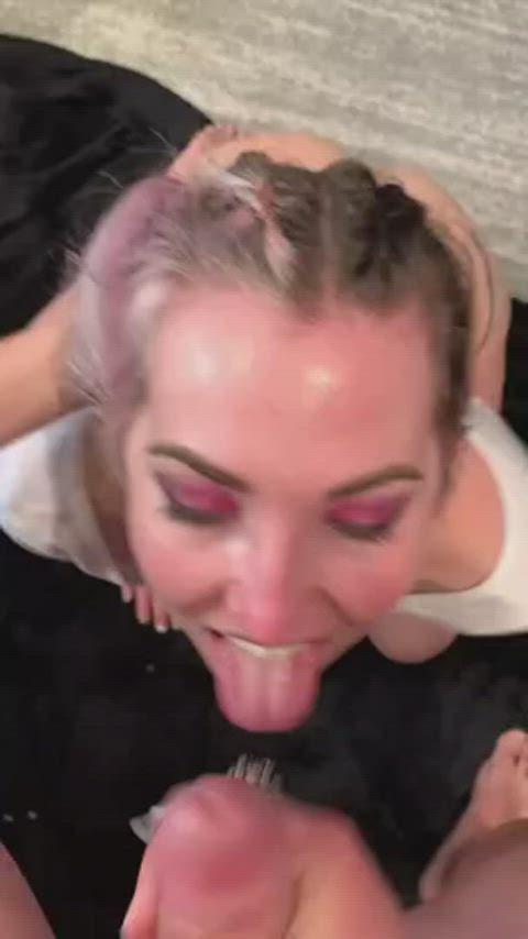 amateur big dick cum cumshot cute facial teen tongue gif