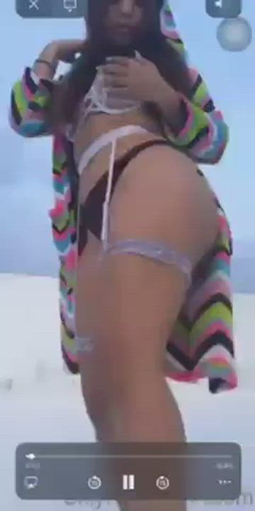 Latina Lingerie Twerking gif