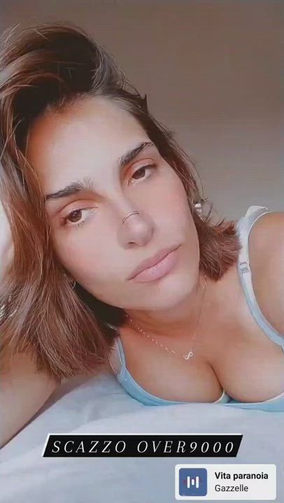 Cleavage Hair Lips gif