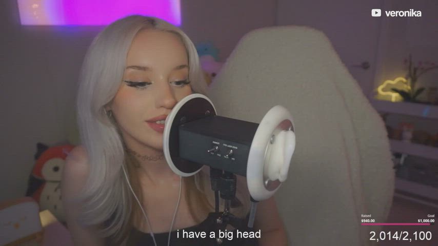 asmr blonde tongue fetish gif