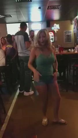 Boobs Flashing at the pub