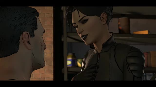 Batman and Catwoman Romance Kissing Scene - Batman Telltale Episode 3 Bruce &