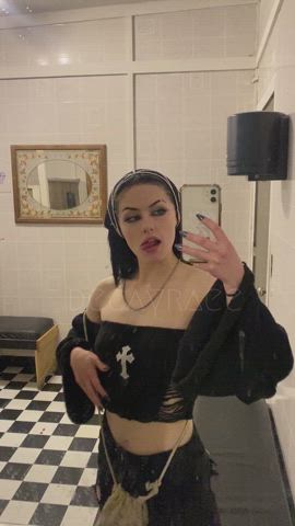 alt alternative goth natural tits onlyfans petite teen tiny tiny slut gif