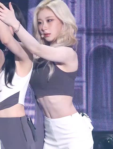 abs armpits asian blonde dancing korean pale kpop gif