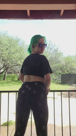 Ass Goth Outdoor gif