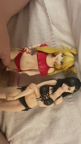 anime sex toy shaved teasing gif