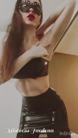 Femdom POV ass &amp; latex body worship. New clip on my Premium OF