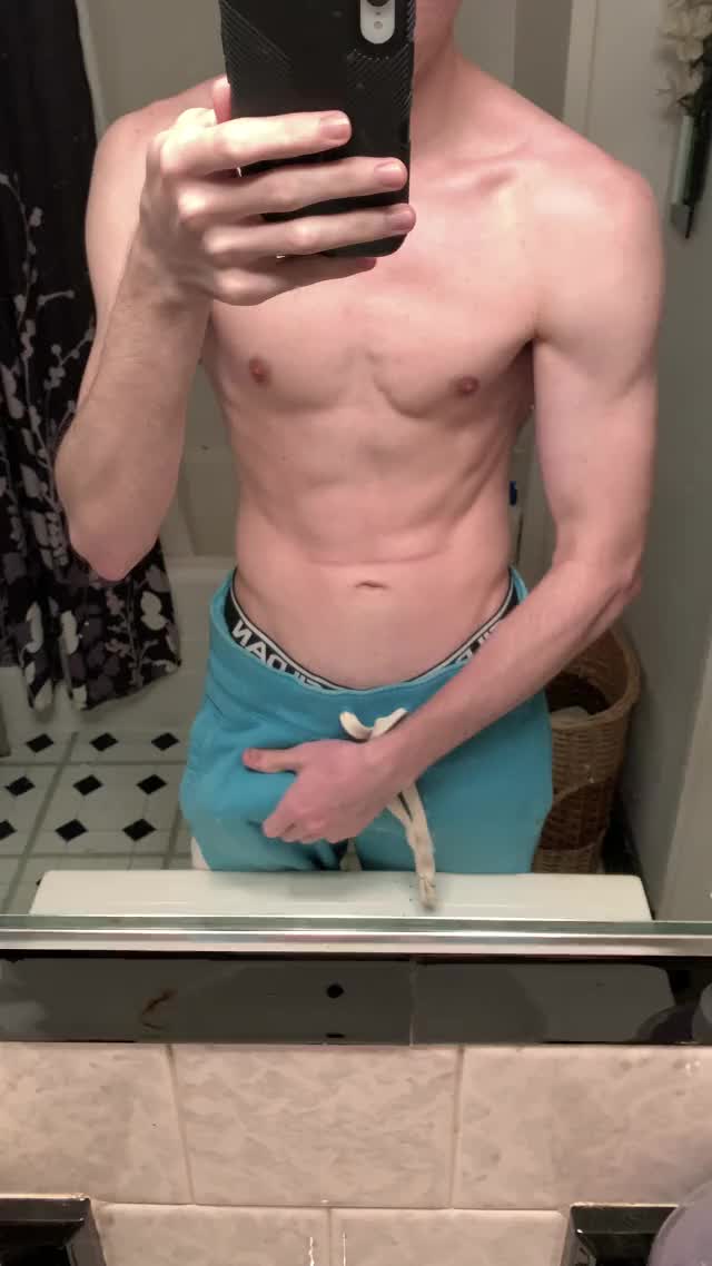 Hard to hide this bulge