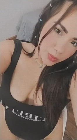 camgirl chubby latina mom seduction sensual webcam gif