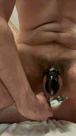 anal chastity cum gay orgasm gif