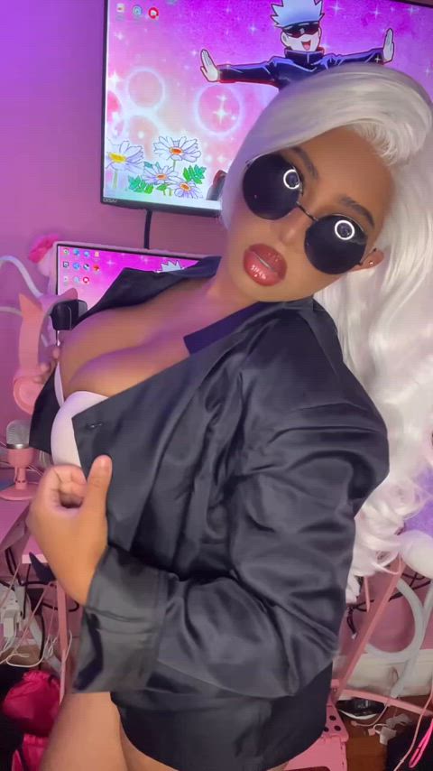 big tits cosplay onlyfans nsfw-cosplay gif