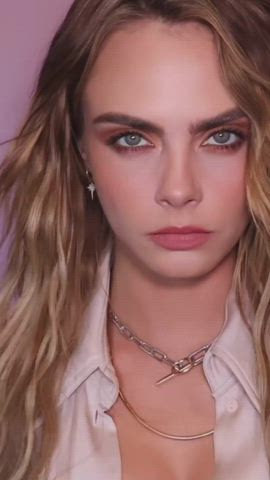 actress blonde cara delevingne celebrity cleavage legs natural tits small tits gif