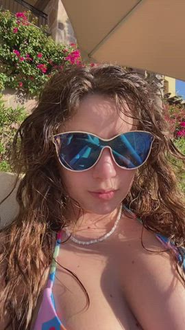 Bikini Cute White Girl gif