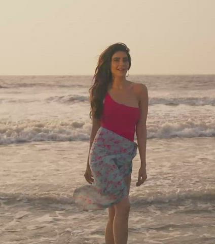 Karishma Tanna at beach