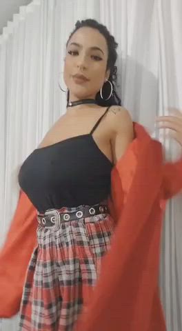 brazilian nsfw skirt solo gif