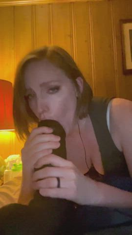 amateur bbc blonde blowjob dildo hotwife huge dildo interracial onlyfans wife gif