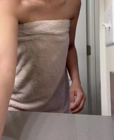Ass Flashing Tits Towel gif